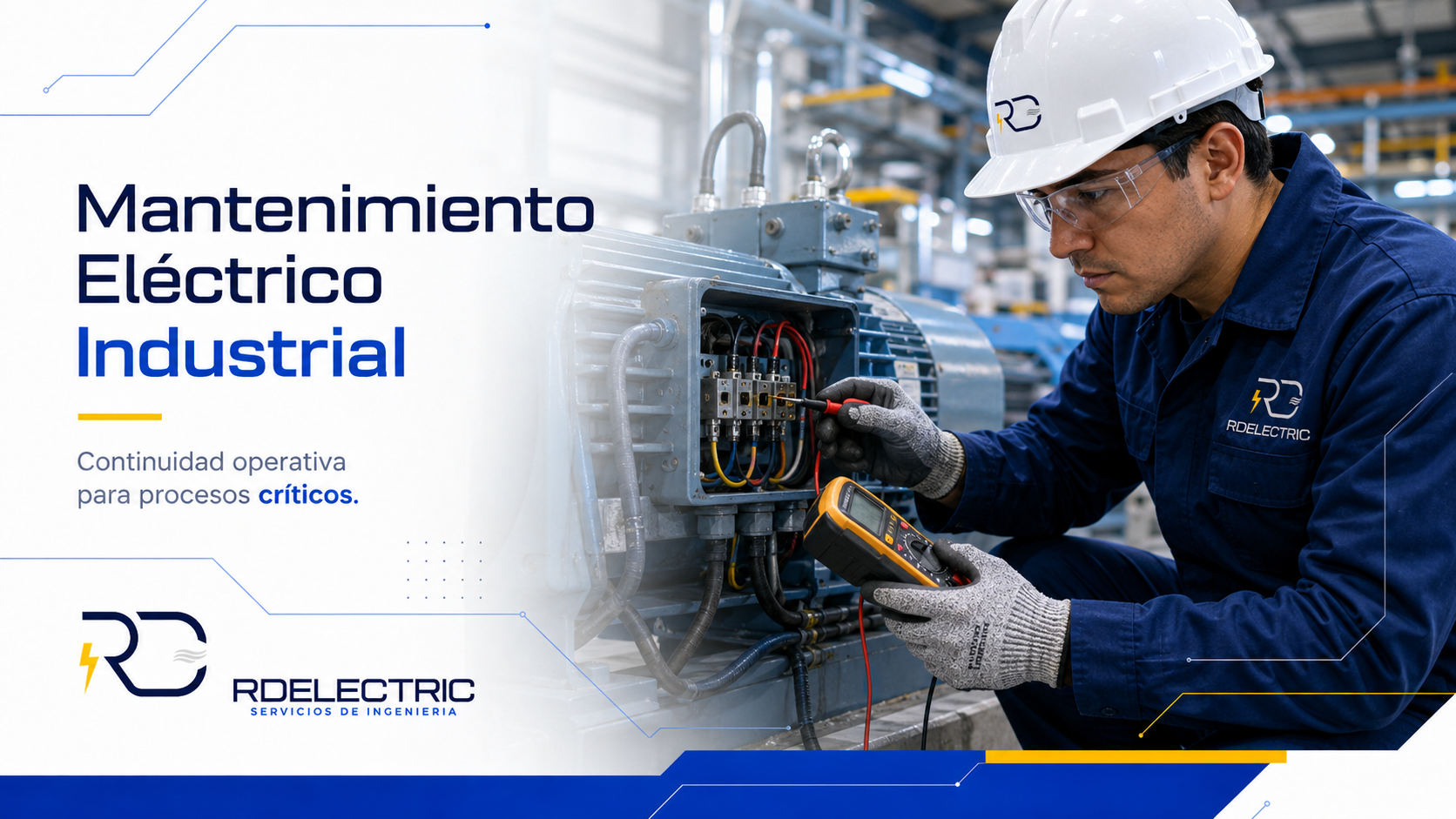 Mantenimiento eléctrico industrial preventivo y correctivo para empresas en Santiago — RD Electric