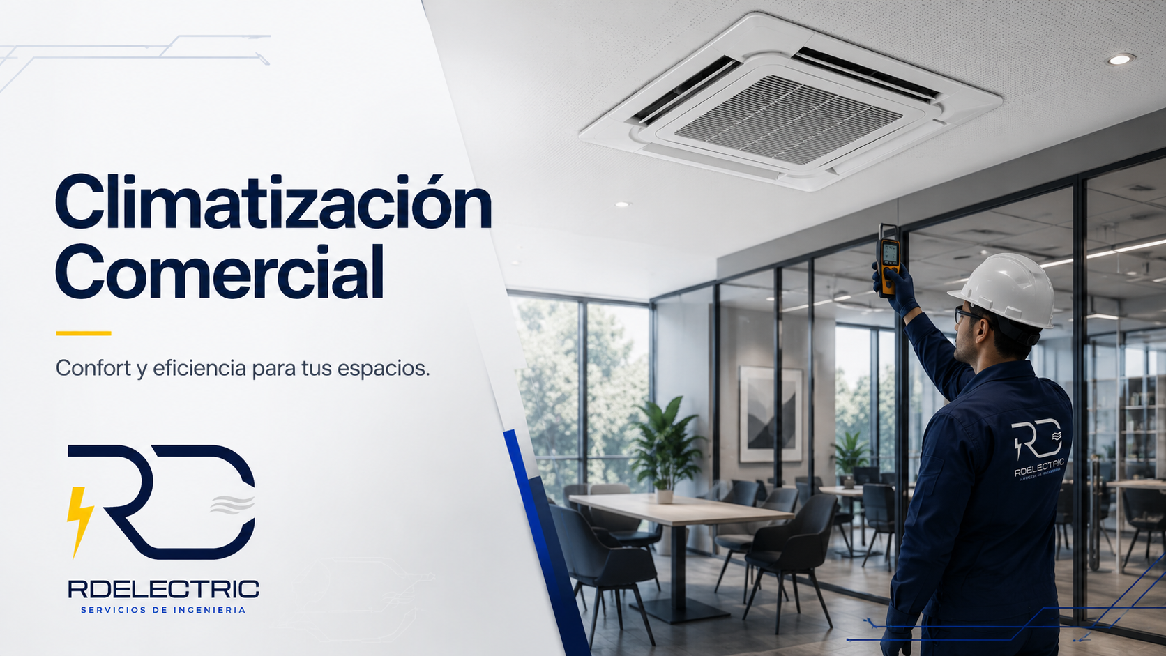 Climatización HVAC comercial e industrial para empresas y laboratorios — RD Electric